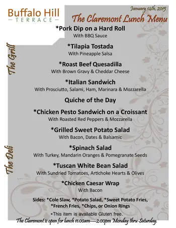 Dining menu of Immanuel Lutheran Communities, Assisted Living, Nursing Home, Independent Living, CCRC, Kalispell, MT 2