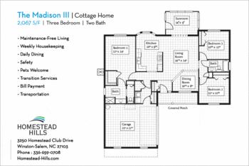 Floorplan of Homestead Hills, Assisted Living, Nursing Home, Independent Living, CCRC, Winston Salem, NC 5