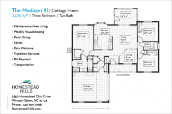 Floorplan of Homestead Hills, Assisted Living, Nursing Home, Independent Living, CCRC, Winston Salem, NC 6