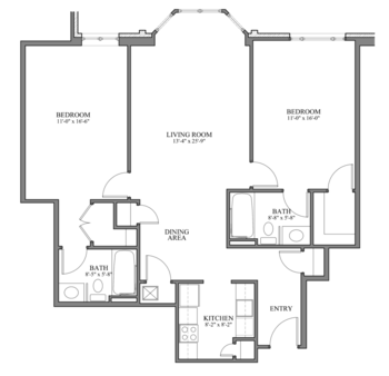 Floorplan of Springmoor Retirement Community, Assisted Living, Nursing Home, Independent Living, CCRC, Raleigh, NC 13