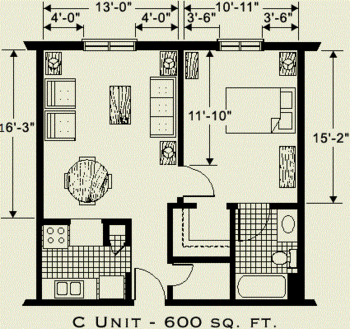 Floorplan of Carmel Hills, Assisted Living, Nursing Home, Independent Living, CCRC, Charlotte, NC 3