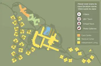 Campus Map of Carolina Village, Assisted Living, Nursing Home, Independent Living, CCRC, Hendersonville, NC 3