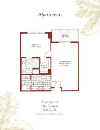 Floorplan of Deerfield, Assisted Living, Nursing Home, Independent Living, CCRC, Asheville, NC 1