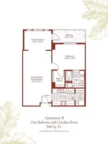 Floorplan of Deerfield, Assisted Living, Nursing Home, Independent Living, CCRC, Asheville, NC 3