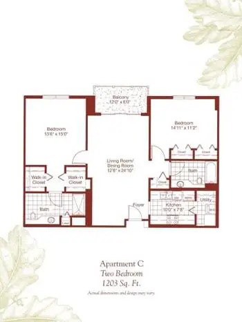 Floorplan of Deerfield, Assisted Living, Nursing Home, Independent Living, CCRC, Asheville, NC 5