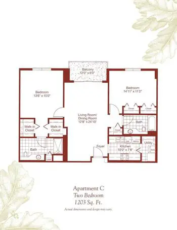 Floorplan of Deerfield, Assisted Living, Nursing Home, Independent Living, CCRC, Asheville, NC 8