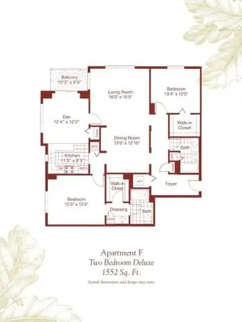 Floorplan of Deerfield, Assisted Living, Nursing Home, Independent Living, CCRC, Asheville, NC 13