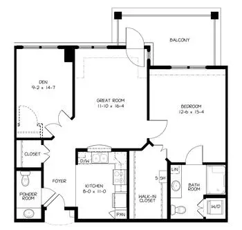 Floorplan of WhiteStone, Assisted Living, Nursing Home, Independent Living, CCRC, Greensboro, NC 4