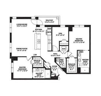 Floorplan of WhiteStone, Assisted Living, Nursing Home, Independent Living, CCRC, Greensboro, NC 10