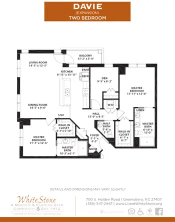 Floorplan of WhiteStone, Assisted Living, Nursing Home, Independent Living, CCRC, Greensboro, NC 9