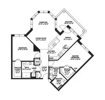 Floorplan of WhiteStone, Assisted Living, Nursing Home, Independent Living, CCRC, Greensboro, NC 16