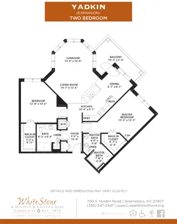 Floorplan of WhiteStone, Assisted Living, Nursing Home, Independent Living, CCRC, Greensboro, NC 15