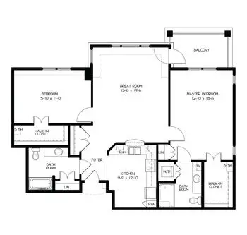 Floorplan of WhiteStone, Assisted Living, Nursing Home, Independent Living, CCRC, Greensboro, NC 20