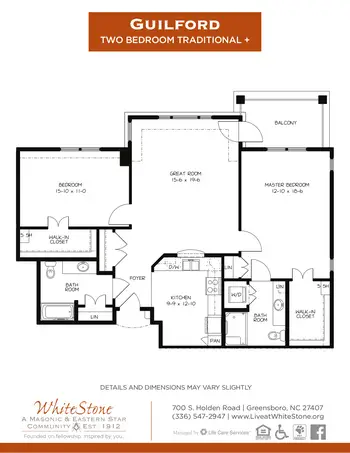 Floorplan of WhiteStone, Assisted Living, Nursing Home, Independent Living, CCRC, Greensboro, NC 19
