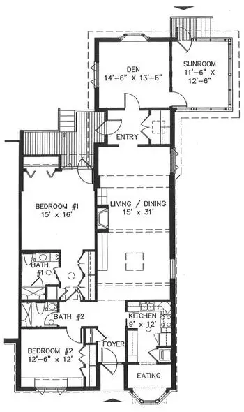 Floorplan of Penick Village, Assisted Living, Nursing Home, Independent Living, CCRC, Southern Pines, NC 1