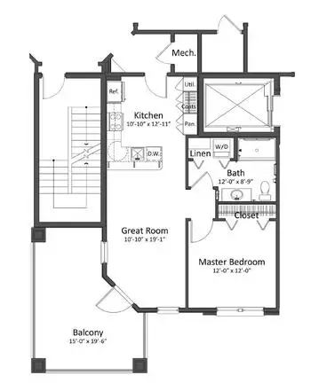Floorplan of Penick Village, Assisted Living, Nursing Home, Independent Living, CCRC, Southern Pines, NC 3