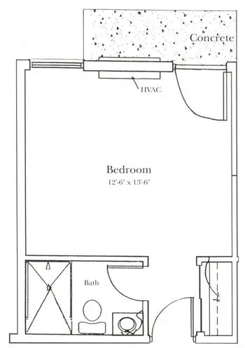 Floorplan of Penick Village, Assisted Living, Nursing Home, Independent Living, CCRC, Southern Pines, NC 8