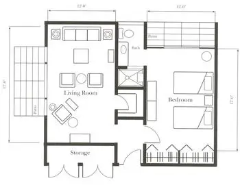 Floorplan of Penick Village, Assisted Living, Nursing Home, Independent Living, CCRC, Southern Pines, NC 19