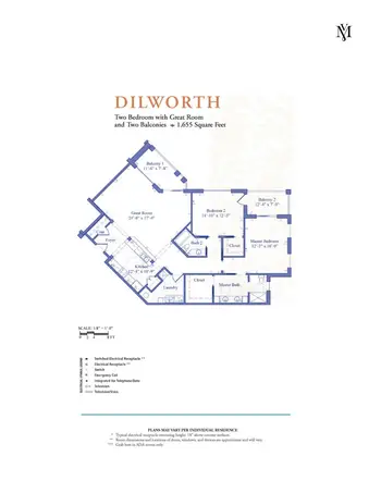 Floorplan of Sharon Towers, Assisted Living, Nursing Home, Independent Living, CCRC, Charlotte, NC 7