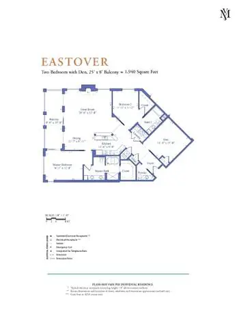 Floorplan of Sharon Towers, Assisted Living, Nursing Home, Independent Living, CCRC, Charlotte, NC 12