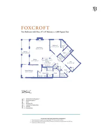 Floorplan of Sharon Towers, Assisted Living, Nursing Home, Independent Living, CCRC, Charlotte, NC 15