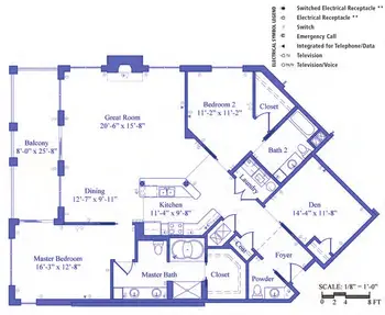 Floorplan of Sharon Towers, Assisted Living, Nursing Home, Independent Living, CCRC, Charlotte, NC 20