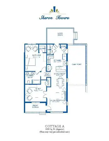 Floorplan of Sharon Towers, Assisted Living, Nursing Home, Independent Living, CCRC, Charlotte, NC 4