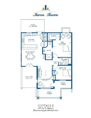 Floorplan of Sharon Towers, Assisted Living, Nursing Home, Independent Living, CCRC, Charlotte, NC 6