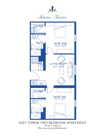 Floorplan of Sharon Towers, Assisted Living, Nursing Home, Independent Living, CCRC, Charlotte, NC 13