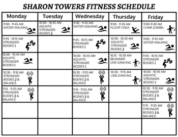 Activity Calendar of Sharon Towers, Assisted Living, Nursing Home, Independent Living, CCRC, Charlotte, NC 10