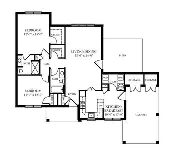 Floorplan of Well Spring, Assisted Living, Nursing Home, Independent Living, CCRC, Greensboro, NC 8