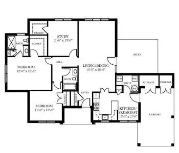 Floorplan of Well Spring, Assisted Living, Nursing Home, Independent Living, CCRC, Greensboro, NC 9