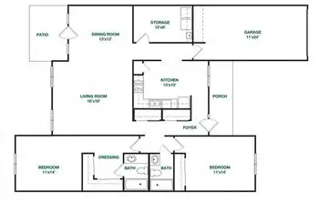 Floorplan of Carolina Meadows, Assisted Living, Nursing Home, Independent Living, CCRC, Chapel Hill, NC 7