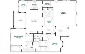 Floorplan of Carolina Meadows, Assisted Living, Nursing Home, Independent Living, CCRC, Chapel Hill, NC 9