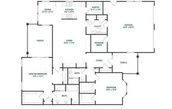 Floorplan of Carolina Meadows, Assisted Living, Nursing Home, Independent Living, CCRC, Chapel Hill, NC 8