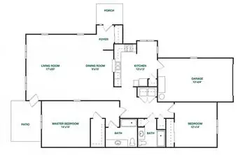 Floorplan of Carolina Meadows, Assisted Living, Nursing Home, Independent Living, CCRC, Chapel Hill, NC 11