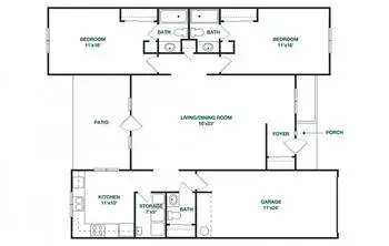 Floorplan of Carolina Meadows, Assisted Living, Nursing Home, Independent Living, CCRC, Chapel Hill, NC 13