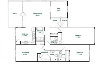 Floorplan of Carolina Meadows, Assisted Living, Nursing Home, Independent Living, CCRC, Chapel Hill, NC 15