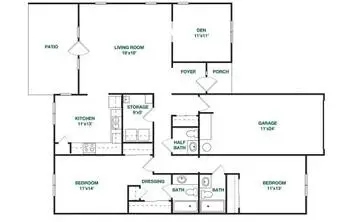 Floorplan of Carolina Meadows, Assisted Living, Nursing Home, Independent Living, CCRC, Chapel Hill, NC 14
