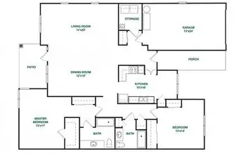 Floorplan of Carolina Meadows, Assisted Living, Nursing Home, Independent Living, CCRC, Chapel Hill, NC 19