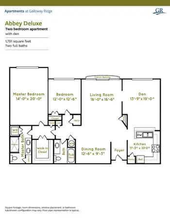 Floorplan of Galloway Ridge at Fearrington, Assisted Living, Nursing Home, Independent Living, CCRC, Pittsboro, NC 3