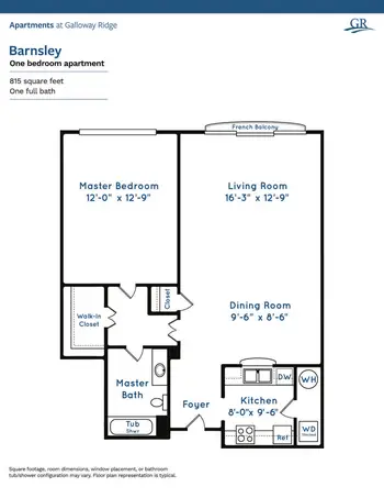 Floorplan of Galloway Ridge at Fearrington, Assisted Living, Nursing Home, Independent Living, CCRC, Pittsboro, NC 10