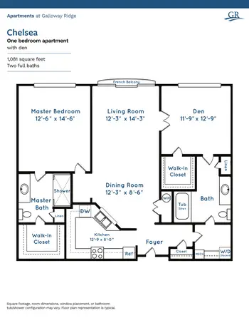 Floorplan of Galloway Ridge at Fearrington, Assisted Living, Nursing Home, Independent Living, CCRC, Pittsboro, NC 17