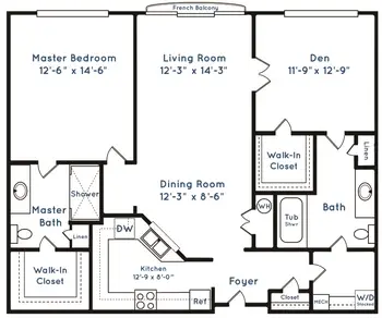 Floorplan of Galloway Ridge at Fearrington, Assisted Living, Nursing Home, Independent Living, CCRC, Pittsboro, NC 19