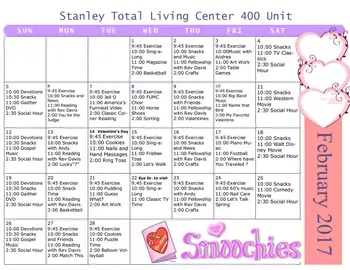 Activity Calendar of Stanley Total Living Center, Assisted Living, Nursing Home, Independent Living, CCRC, Stanley, NC 4