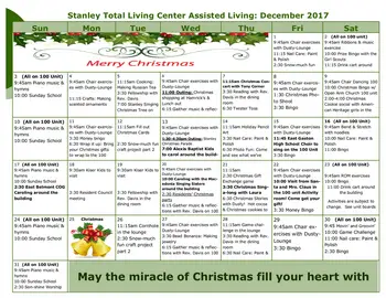 Activity Calendar of Stanley Total Living Center, Assisted Living, Nursing Home, Independent Living, CCRC, Stanley, NC 16