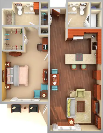 Floorplan of Aldersgate, Assisted Living, Nursing Home, Independent Living, CCRC, Charlotte, NC 6