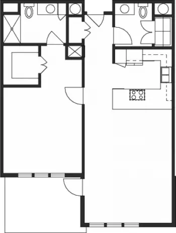 Floorplan of Aldersgate, Assisted Living, Nursing Home, Independent Living, CCRC, Charlotte, NC 10