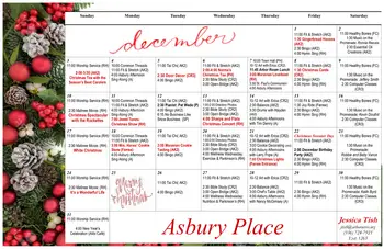 Activity Calendar of Arbor Acres, Assisted Living, Nursing Home, Independent Living, CCRC, Winston Salem, NC 3