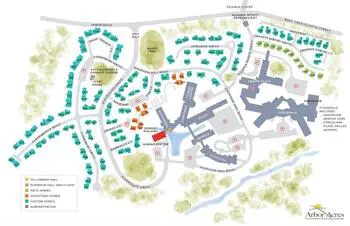 Campus Map of Arbor Acres, Assisted Living, Nursing Home, Independent Living, CCRC, Winston Salem, NC 1